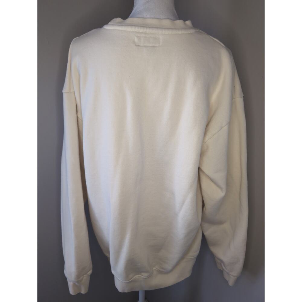 MARKET Collegiate Logo Pullover Light Yellow Streetwear L - Picture 3 of 6